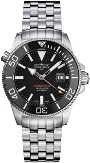 Montre Davosa Argonautic 43, cadran noir