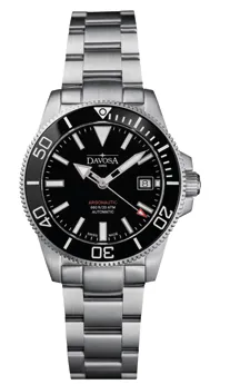 Montre Davosa Argonautic 39, cadran noir