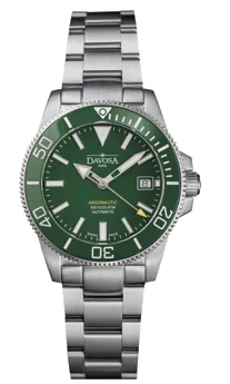 Montre Davosa Argonautic 39, cadran vert