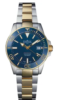 Montre Davosa Argonautic 39, cadran bleu