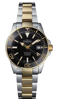 Montre Davosa Argonautic 39, cadran noir