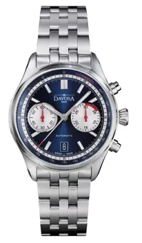 Montre Davosa Newton Pilot Rally Chronograph, cadran gris