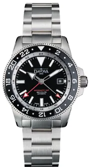 Montre Davosa Argonautic World Traveller, cadran noir