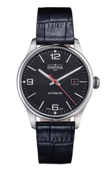 Montre Davosa Gentleman, cadran noir