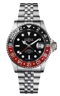 Montre Davosa Ternos Professional GMT, cadran noir