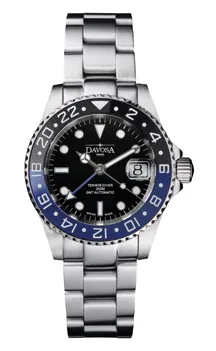 Montre Davosa Ternos Ceramic GMT, cadran noir