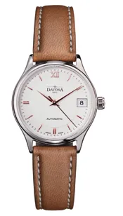 Montre Davosa Classic Lady Vegan, cadran blanc